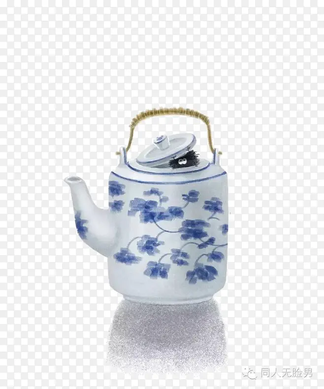 蓝色茶壶