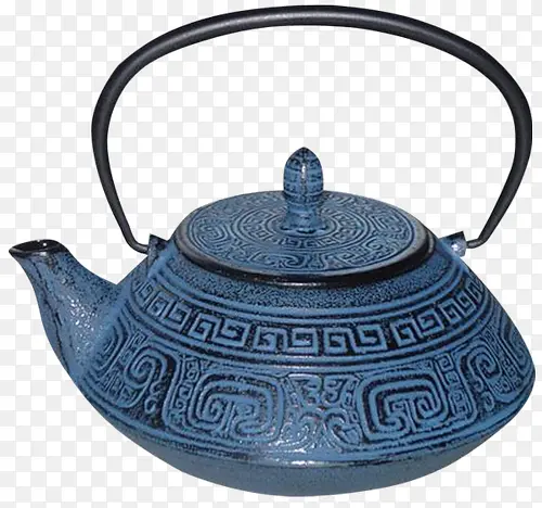 复古花纹茶壶