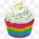 彩虹蛋糕蛋糕cupcakes-icons
