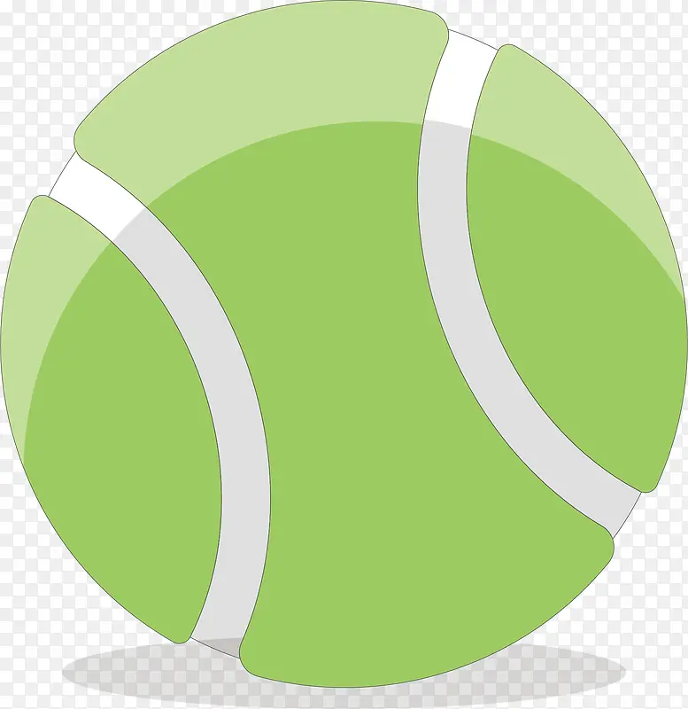 矢量图绿色的网球