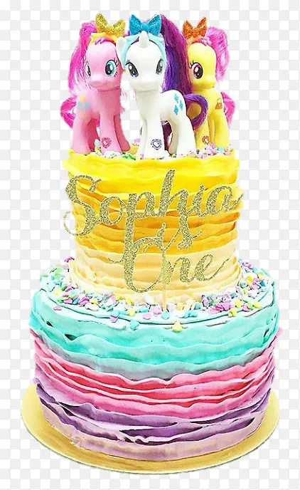 彩虹马蛋糕