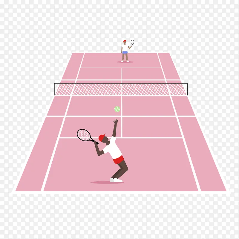 网球比赛装饰素材图案