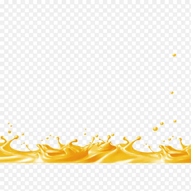 黄色果汁饮料元素