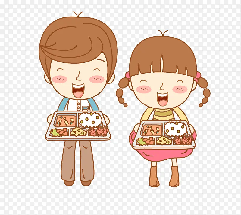 手绘卡通情侣套餐