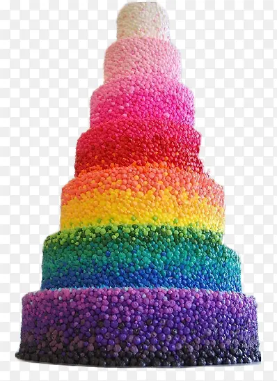 彩虹蛋糕素材图片