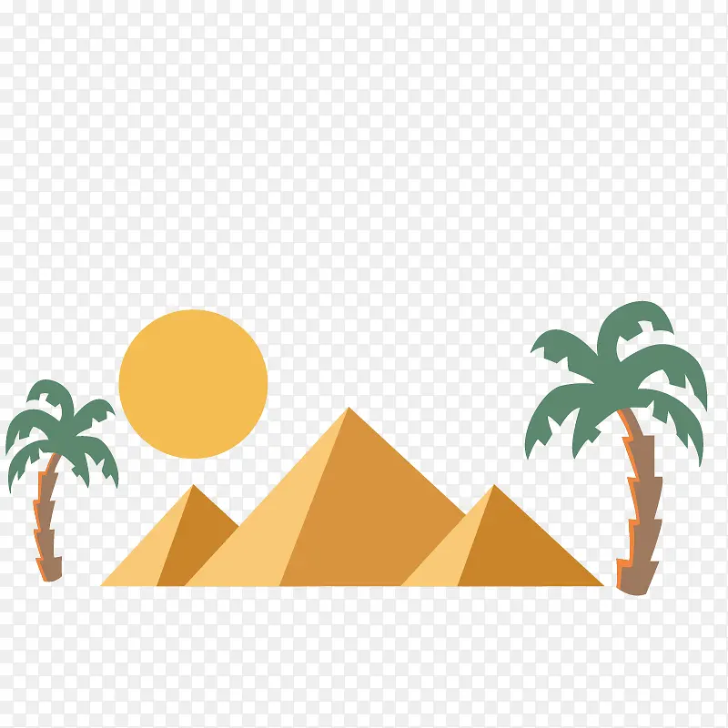 沙漠金字塔场景