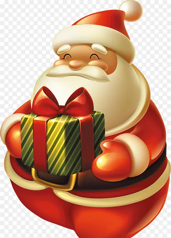圣诞老人胖胖的