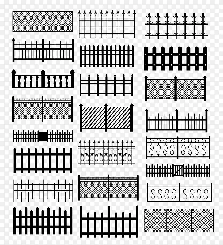 栅栏篱笆素材图片