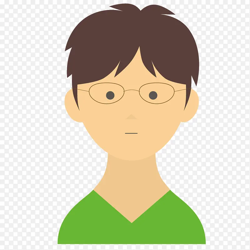 卡通手绘男孩头像