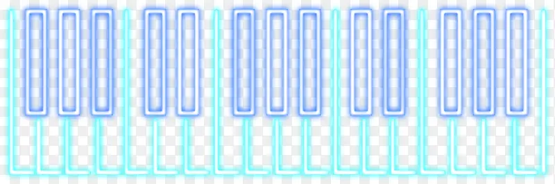 蓝色线条钢琴