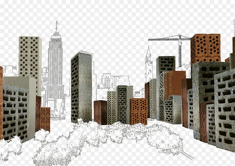 城市建筑框架