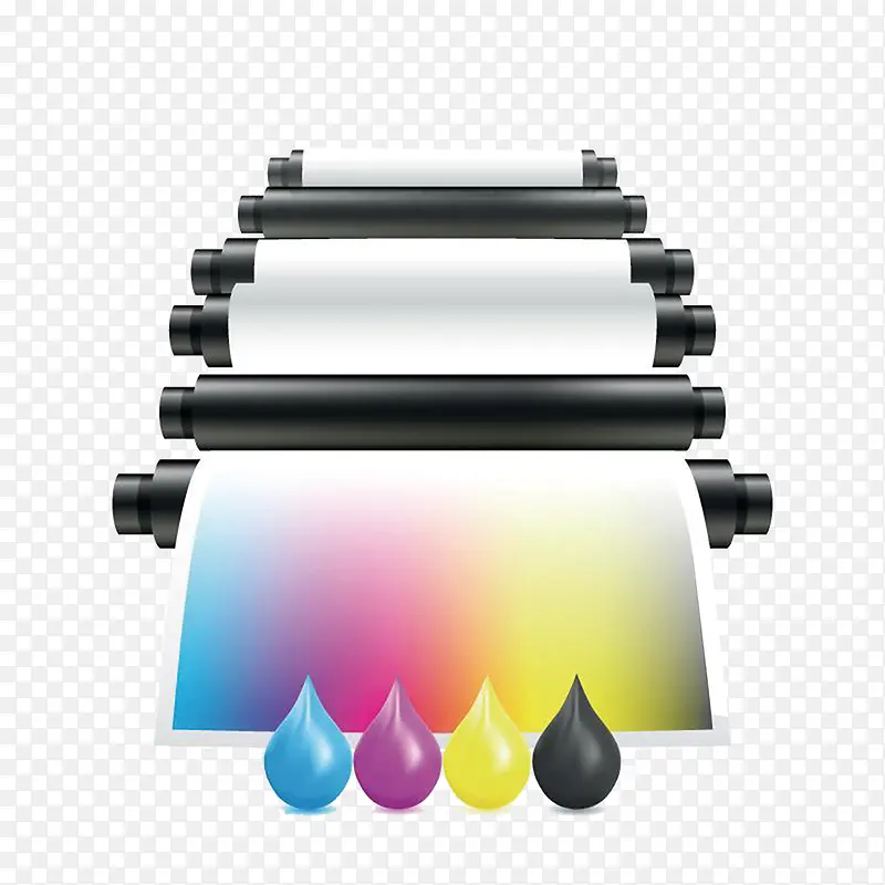 色彩打印机广告