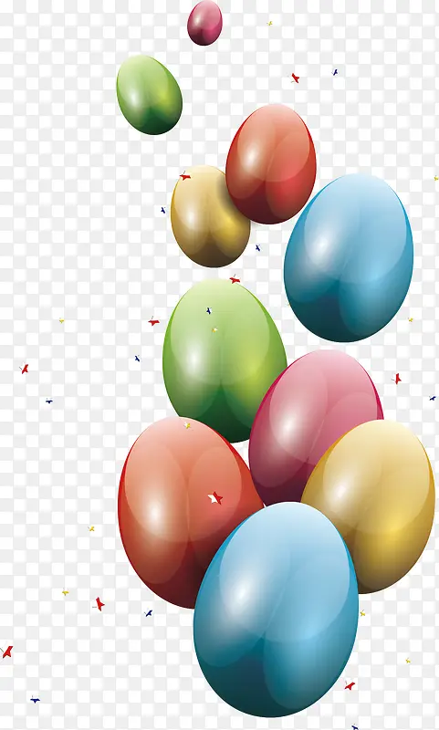 节日缤纷彩色彩蛋