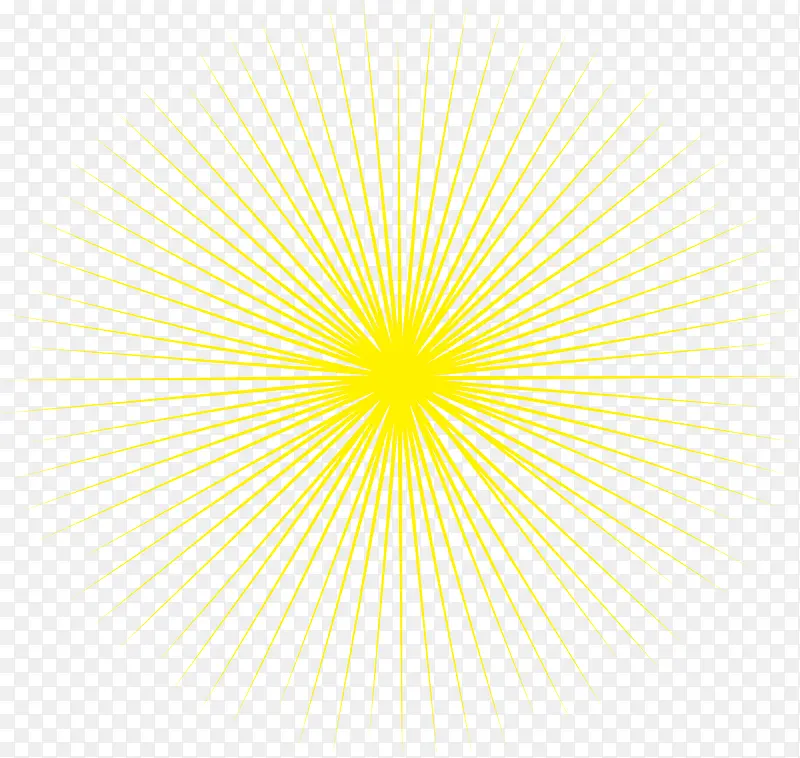 黄色矢量爆炸粒子图