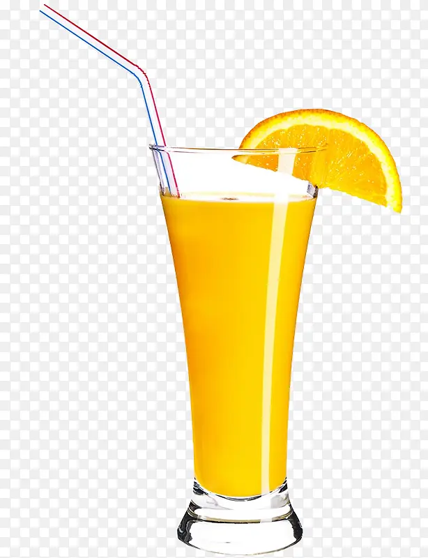 吸管玻璃饮料杯橙子