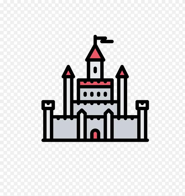 城堡可爱童话图标