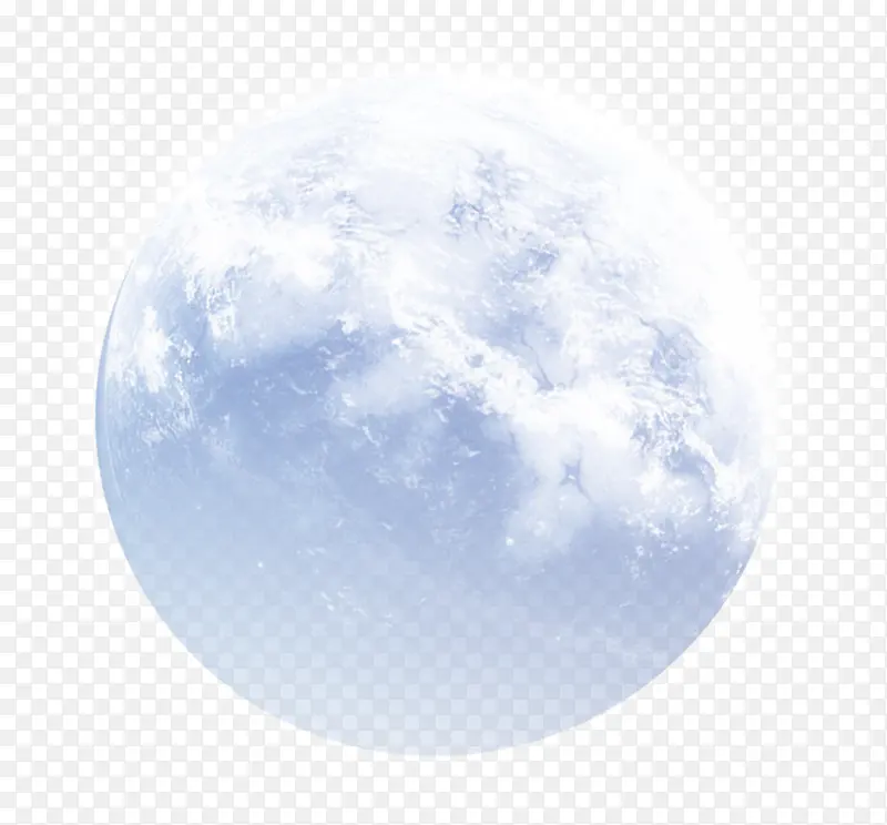 蓝色梦幻地球装饰图案