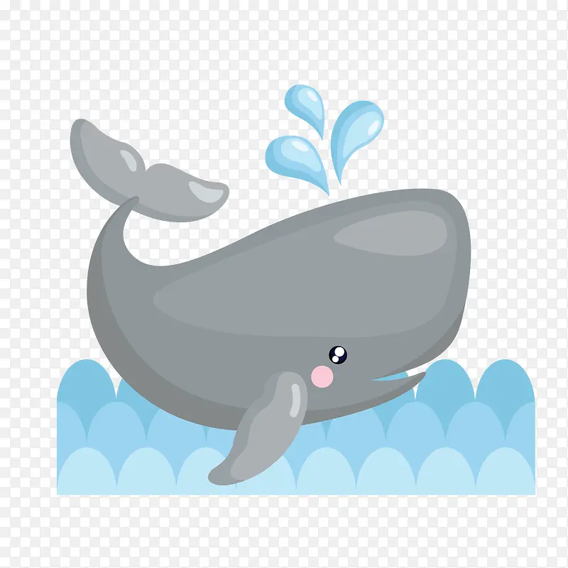 卡通鲸鱼PNG下载