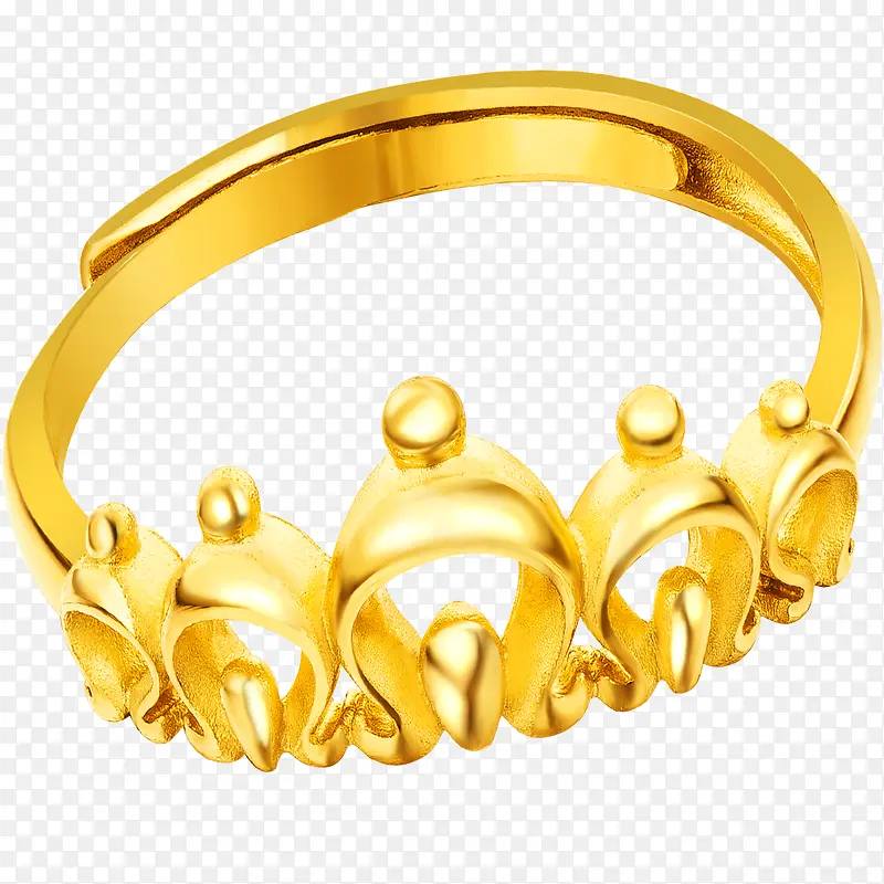 金色王冠钻戒