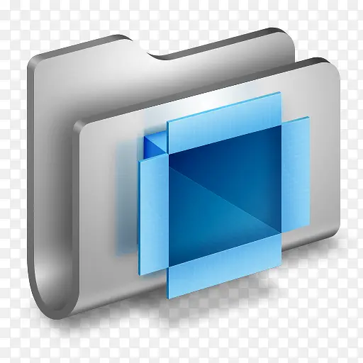 金属DropBox文件夹图标