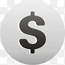 美元货币标志luna-grey-icons