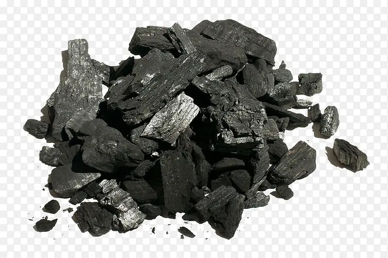 小碎块木炭黑黑碳