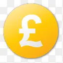 货币英镑黄色 的钱现金硬币锡耶