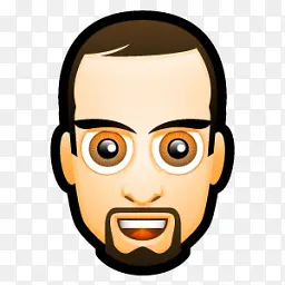 Male Face H3 Icon