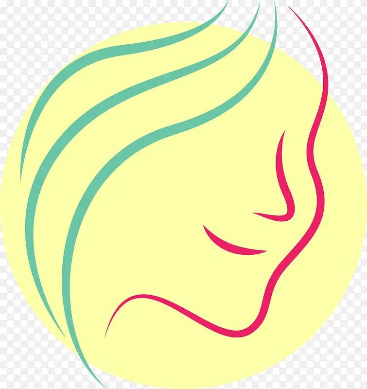 女性柔美线条logo设计