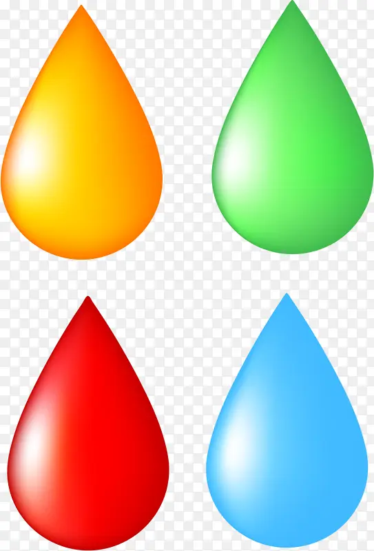 彩色水滴