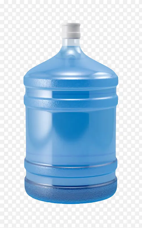 蓝色解渴发亮桶装塑料瓶饮用水实