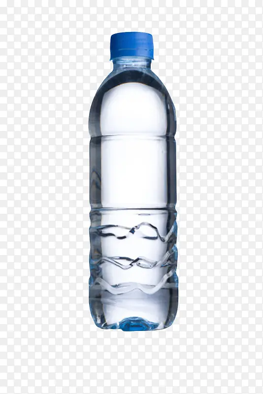 透明解渴蓝色盖子塑料瓶饮用水实