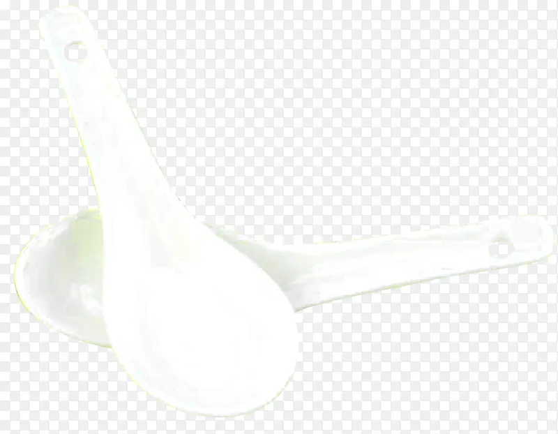 纯白色创意家用骨瓷小勺子