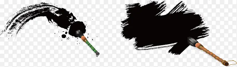 创意油画笔刷矢量素材