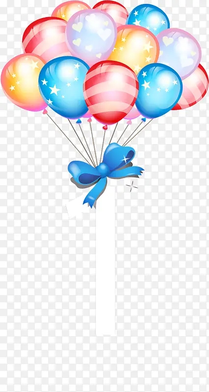 生日矢量彩色气球