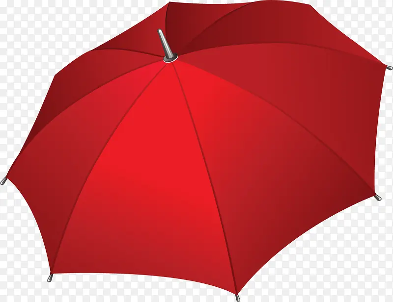 矢量图红色的雨伞