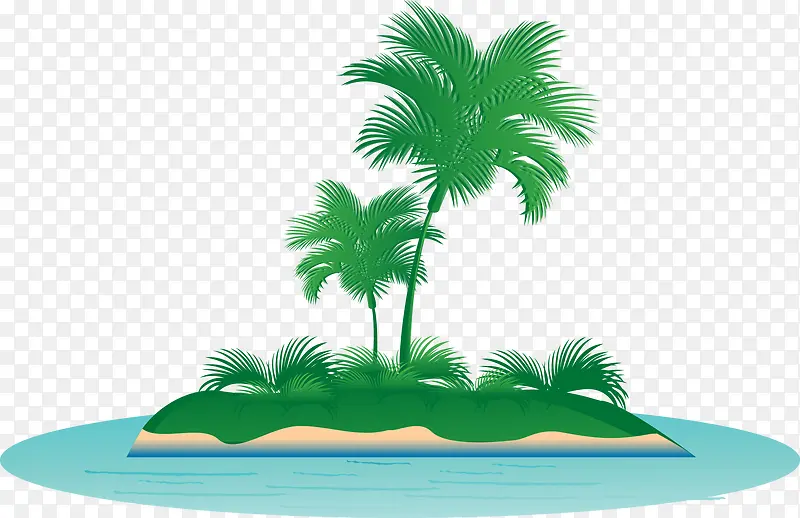 热带椰树矢量