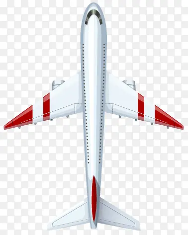 航空飞机俯视简图