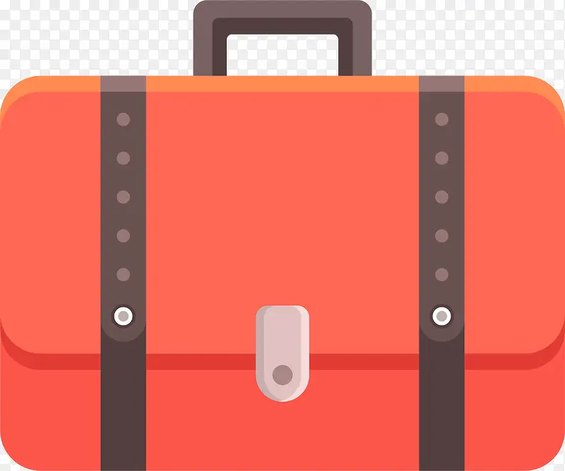 红色旅行箱世界旅游设计图标素材