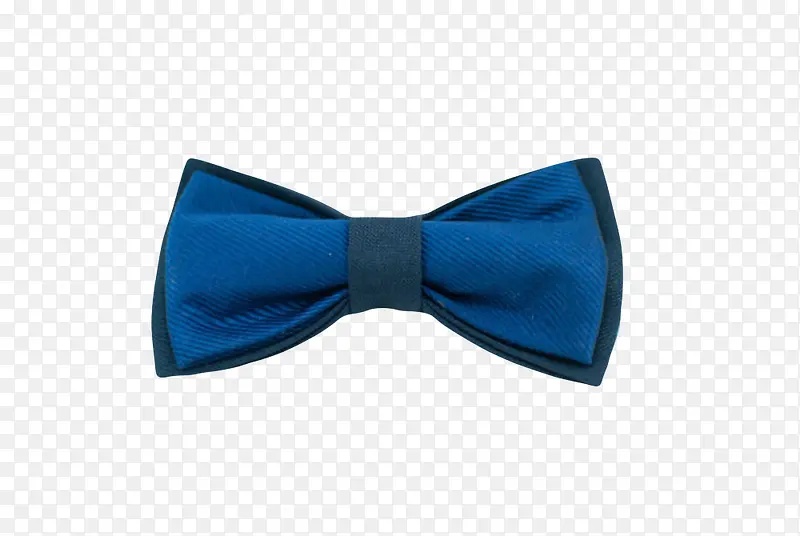 蓝色高贵捆绑着的西装领结实物
