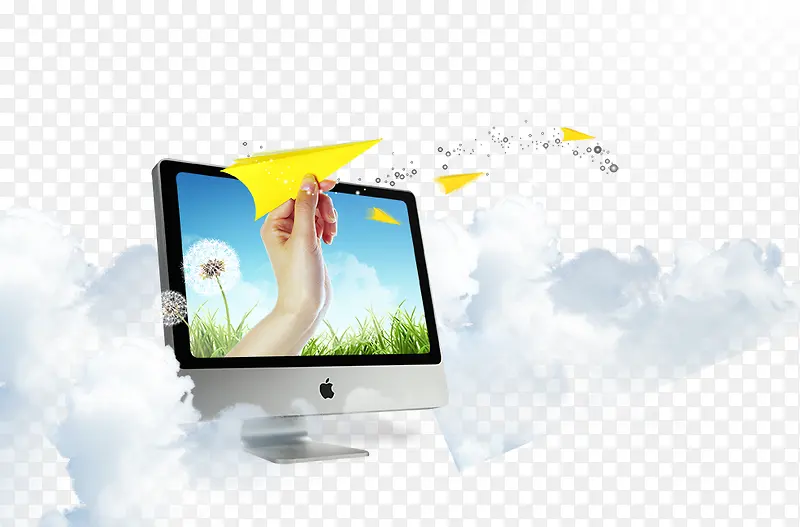苹果电脑与纸飞机免费下载