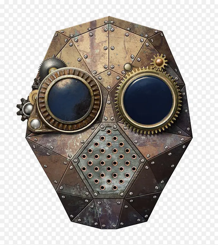 金属防毒面具