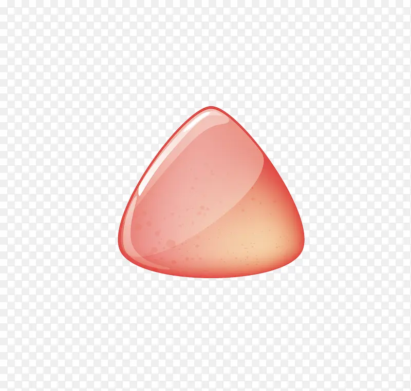 粉红色三角水晶石