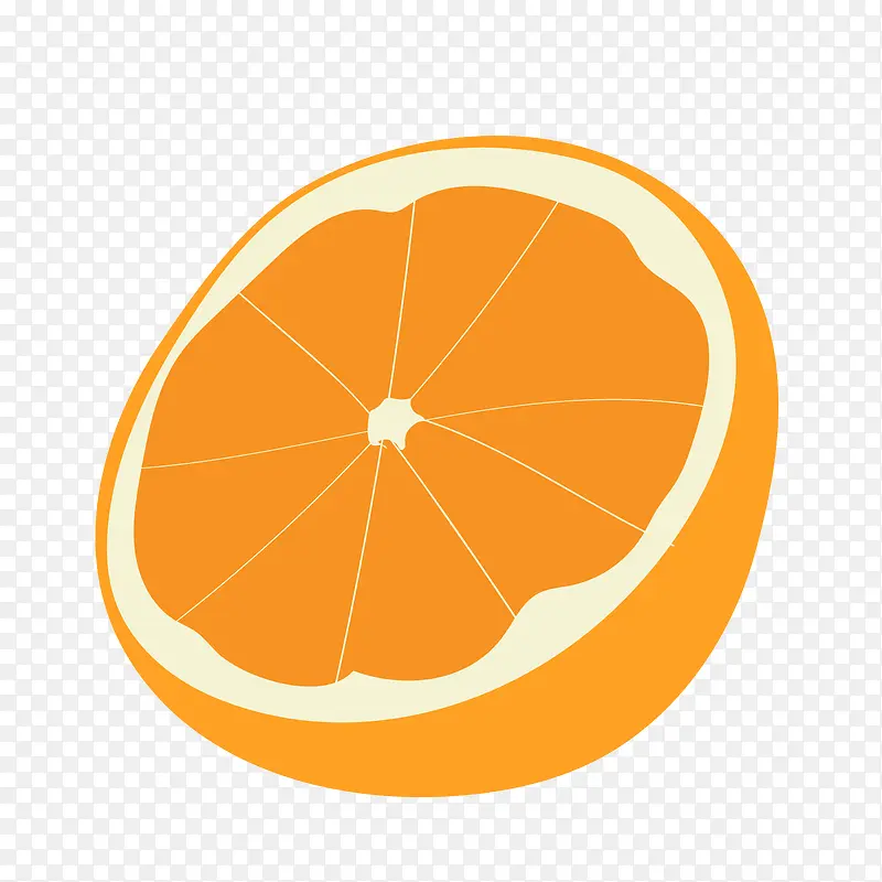 橙色橘子背景装饰