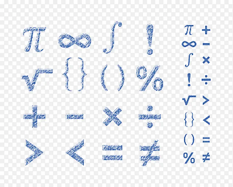 数学符号加减乘除