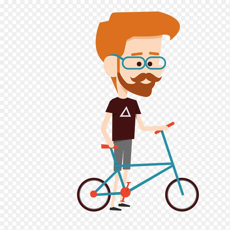 骑单车的人物设计