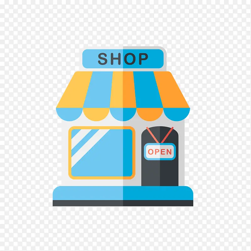 卡通营业中的商店设计