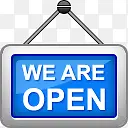 we are open 营业中图标