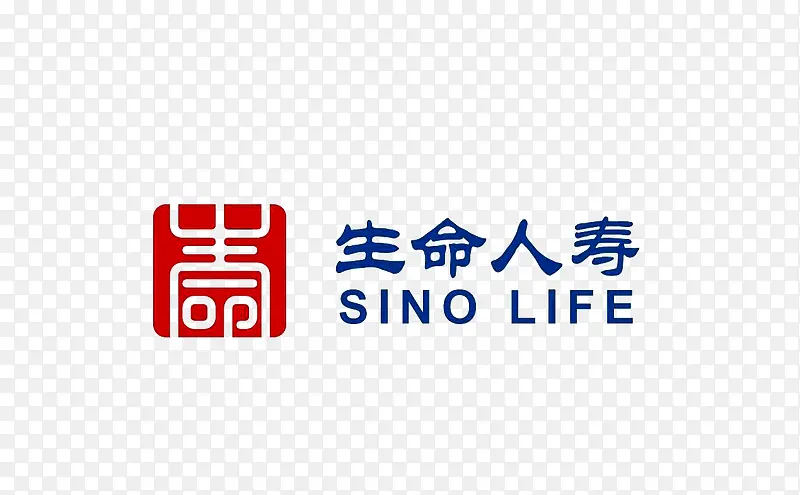 生命人寿保险公司logo商业设计