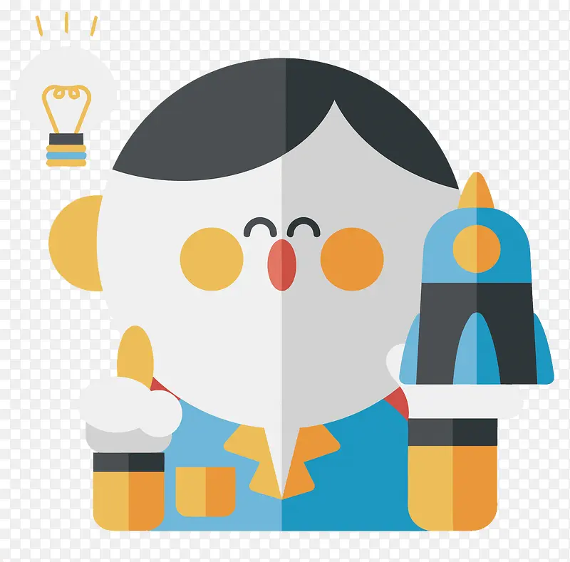 矢量扁平化少儿科技